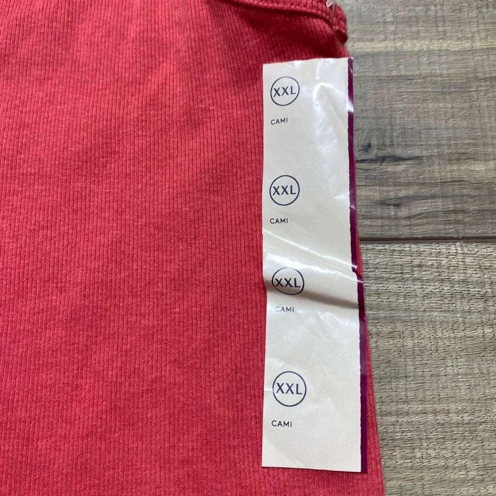 Universal Thread Women's Ribbed Camisole‎ Tank Top Size XXL Pottery Red
